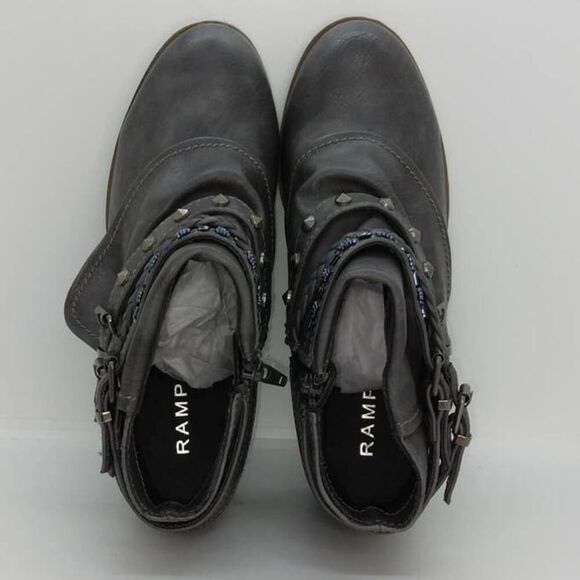Rampage Designer NEW Women's Gray Dress Ankle Booties - sz. 7M - Picture 3 of 6